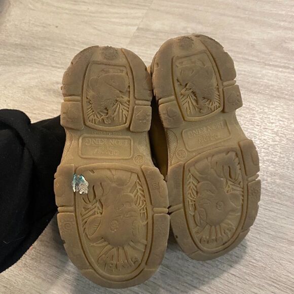 Disney Toddlers Brown Simba Moc Toe Lace Up Comfort Ankle Boots Size US  8.5 - Picture 5 of 6